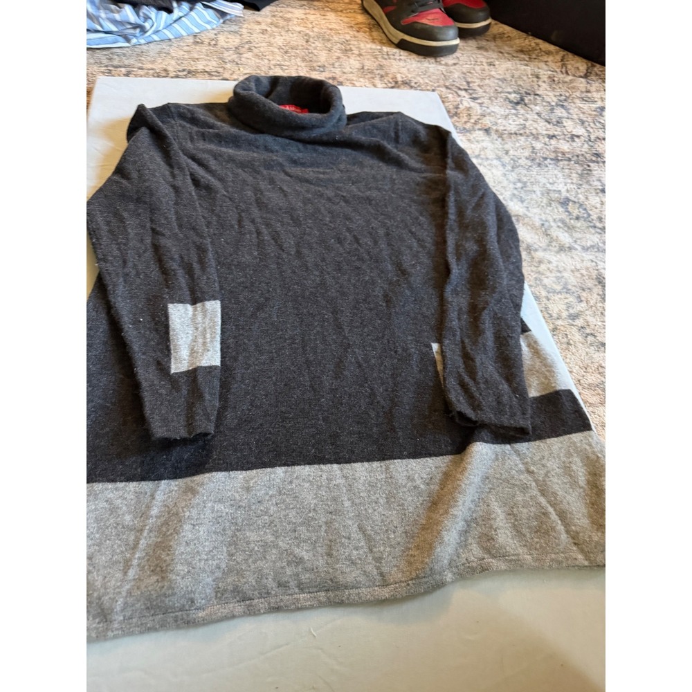 Gorpcore Womens Krimson Klover Wool Cashmere Turtleneck Sweater L Grey